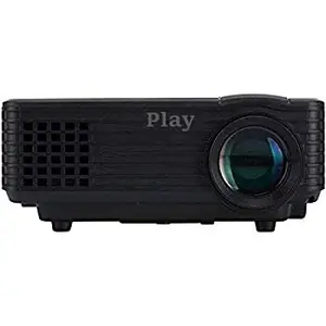 Play PLAY� Full HD LED Portable Mini Projector 2000lm Brightness 1080P USB HDMI VGA AV INPUT AUDIO Easy Operating System - 1 Year Warranty with Life Customer Service Support by Play Projector