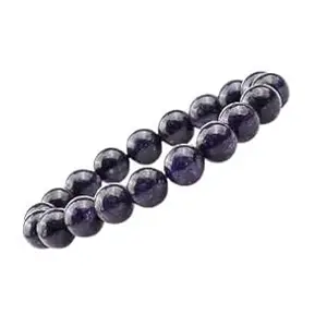 Unisex Natural Healing 8mm-10mm Beads Bracelets for Wealth, Prosperity, Luck, Stress Relief & Emotional Balance (Premium Charoite)
