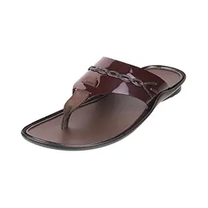 Metro Mens Synthetic Wine Slippers (Size (6 UK (40 EU))