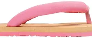 Max Women Shimmery Open Toe Flip Flops,PINK,38