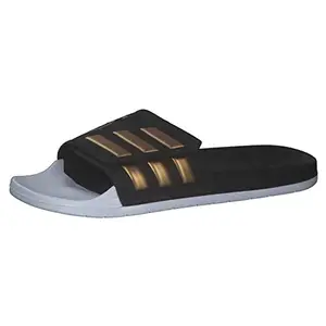 Adidas mens ADILETTE TND ADJ CBLACK/TAGOME/FTWWHT Slipper - 4 UK (GX9706)