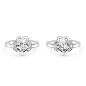 Zarkan 925 Sterling Silver Queen Culture Toe Rings, Adjustable | Chandi Bichiya | Gift for Women & Girls | Certified Authentic Hallmark & 925 Stamp