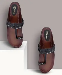 Picktoes SC-535 Women's Black Synthetic Leather Casual Flat Sandal