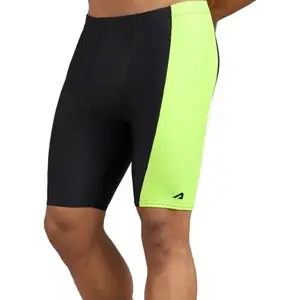 Boldfit Swimming Jammers for Men Stretchable Fit Swim Shorts, Adjustable Quick-Drying Swimming Trunks, Swimwear for Men – BlackYellow