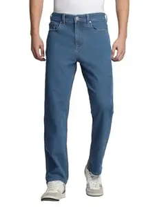 Dennis Lingo Men's Full Length Cotton Poly Stretch Straight Fit Jeans