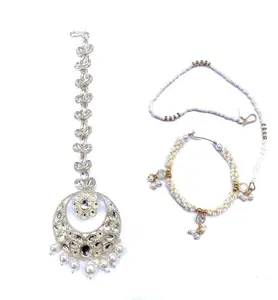 Maang Tikka & Nose Ring Set Jewellery Set_191