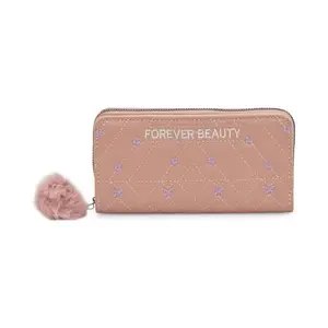 GLOWY Special Wallet for Women | Ladies Hand Purse for Women Daily use | Unique Stylish Hand Bag for Women and Girls (Peach)