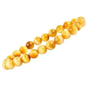 GEMSMANTRA Natural Gemstone 8 mm Bracelet for Men & Women | Stretchable Crystal Beads | Spiritual Meditation Bracelet | Regular & Mahashivratri Energized Variants