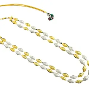 Premium Necklace For Women Multi Layered Multicolor Metal Beads Bollywood Style Statement Long Jewellery Mala Gift For Her Women's Jewelry (2 Line)
