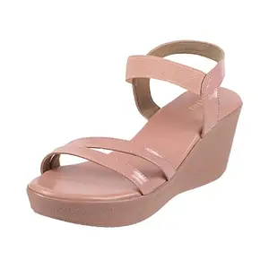 Metro Women Pink Wedge Heel Sandal UK/7 EU/40 (34-120)