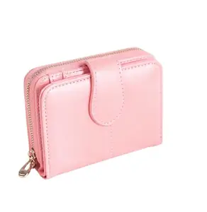 SYGA PU Leather Strap Wallet for Women, Pink