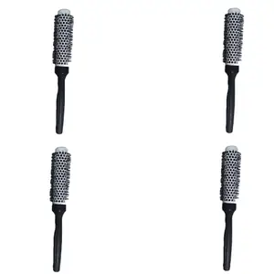 G Krishna Naturals Small Roller Hair Brushesfor Women & Men | Durable Long Lasting Wood Kangi for Natural Hair Growth, Hair Care (Pack of 4)(GKNH4-08)