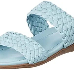 Inc.5 Shoes Women Wedge Fashion Sandal 101117_L.Blue