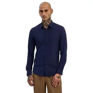 SNITCH Navy Stretchable Shirts