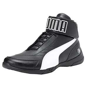 Puma Mens BMW MMS Kart Cat Mid III Anthracite White Casual Shoes - 8 UK (30619601)