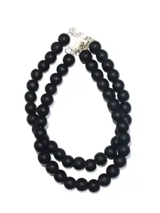 Black Beads Anklet Jewellery For Women