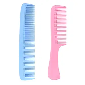 LILY Women's Long Handle Fine Tooth Comb with Dressing Combs Set of 2