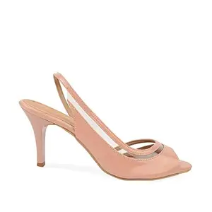 Rocia Pink Women's Peep Toe Sandals