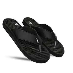 DR STTEP Men's Stylish Black Slippers – Comfortable, Anti-Skid, Lightweight Flip-Flops_8