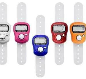 ESPtronics 5 Pcs Counter Machine for Counting Jaap Mantras Digital Led Prayer Gym Step Small Electronic Digital Display Tally Counter Stitch Marker Sewing Knitting Weave Buddha Pray Soccer