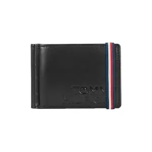 Tommy Hilfiger Molde Men Leather Money Clip - Black