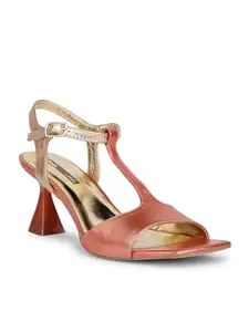 Bata Women's Heels Sandals | Stylish Comfortable Footwear for Everyday Wear Gold