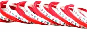 AAPESHWAR Plastic Gold-plated Beautiful Traitional Bangle Set for Women and Girls (Red, 2.8) (Pack of 1) (BG 41 41)