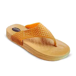 FootStation Women's Heavenly Soft Slipper: Luxurious Comfort for Every Step! (Tan, 6)