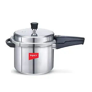 Impex 10 Litres Induction Base Outer Lid Aluminium Pressure Cooker ECO, Healthy Cooking, with 5 Yr Warranty, 3 Litres (Silver) (Norma 10 - Non Induction Base) price in India.