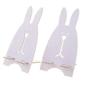 5Xwooden Cute Rabbit Holder Desktop Stander Bracket for Cell Phone White|Cell Phones & Accessories | Cell Phone Accessories | Mounts & Holders