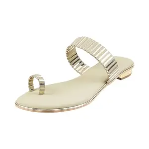 Mochi Women Lightgreen Synthetic Flat Fashion Sandal UK/7 EU/40 (32-134)