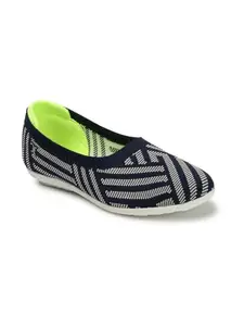 Carlton London Sports Women's Slip-On Ballerinas Colour-Navy Blue, Size-UK 5