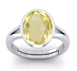 BARMUNDA gems 5.25 Ratti Yellow Sapphire Gemstone Certified Pukhraj Stone Lab Tested For Men And Women