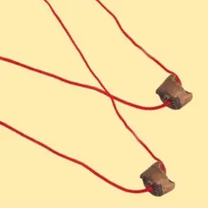 Amritmala Pain Relief Thread Necklace for Migraine, Back Pain, Neck Pain, Spondylitis, Pack of 2, Brown