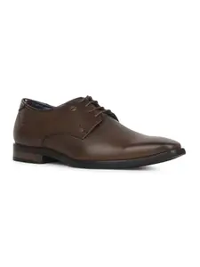 Bata Men’s Derby Shoes | Elegant and Comfortable Formal Footwear | Durable Construction. Brown
