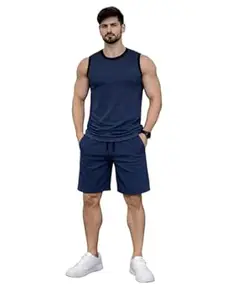 Mack Jonney Men's Polyester Lycra Tracksuit | Lightweight Sports & Gym Wear | Comfortable Running & Training Track Suit for Men-MJ-182