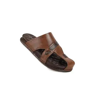 Pierre Cardin PC1049 Leather Casual Slipper Sandals for men_Café_41