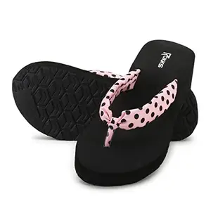 Shri Balaji Enterprises Woman's Fashion Mid-Heel Sandals Stylish Soft Comfortable Slipper for Girls & Ladies (Pink6)