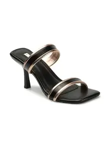 ELLE Women's Slip On Sandals Colour-Black, Size-UK 3