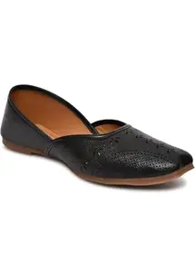 BBBRANDSBUCKET Women's Transparent Bellies with Patent Bow Pointed Toe Bellies with Glossy Comfortable, Stylish (Black, UK Footwear Size System, Adult, Women, Numeric, Medium, 4)