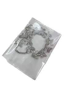 Anklets for Women Ethnic Silver Finish Anklets Handmade by Indian Artisan Charm Anklet with Adjustable Length (Style - 2)