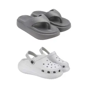 SPORTER Extra Soft Classic Casual wear with Ultra Soft Flexibility Technology Heels for Women's/Girl's(6110+1958) Multicolor