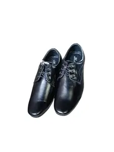 JK International Men's Classic Leather Oxford Dress Shoes, Black, Lace-up Design (Black, UK Footwear Size System, Adult, Men, Numeric, Narrow, 8)