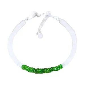RRJEWELZ Chrome Green Tourmaline & Rainbow Moonstone bracelet for men & women - 3.5-4mm Rondelle Mix beads - 7 Inch Adjustable with Silver plated clasp – Healing, Fashion, Gift, Spiritual, Yoga|LCBR_RR_07309