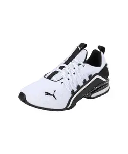 Puma Mens Axelion Cyber City White-Black Running Shoe - 12 UK (31032101)