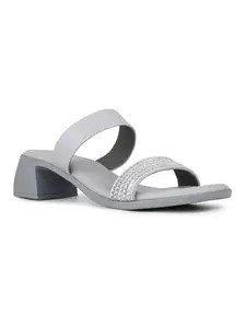 Inc.5 Womens Grey Casual Solid Round Toe Heels