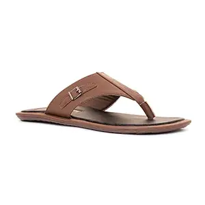 Khadim's Brown Casual Flip Flops for Men (6410184)