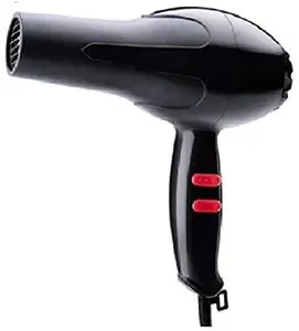 R RUNILEX 1500 Watts Professional Hair Dryer with Nozzel for Womens and Men with Hot & Cold Air (Black)
