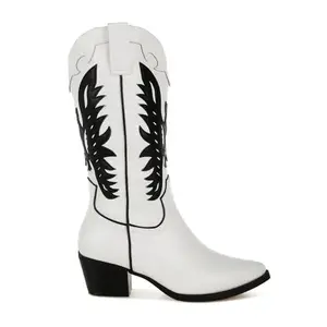 London Rag Winged Patchwork Cowboy Boots