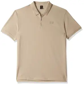Royal Enfield Men's Classic Fit T-Shirt (TSS240069_Beige 3XL)